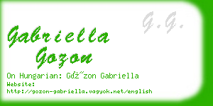 gabriella gozon business card
